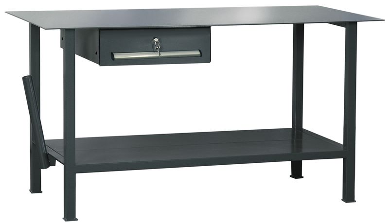 Produktbild KLW Schweißtisch 1500 x 700 x 855 mm 1 Stahlblechschublade