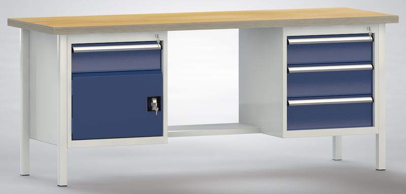 Produktbild KLW Standard Werkbank Belastbarkeit bis 1000 kg 2000 x 700 x 840 mm