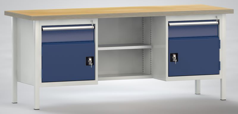 Produktbild KLW Kastenwerkbank 2000 x 700 x 840 mm Stärke Arbeitsplatte 40 mm