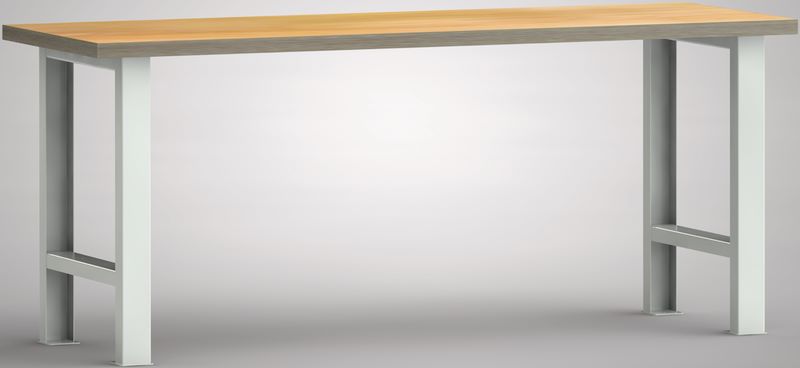 Produktbild KLW Standard-Werkbank 2000 x 700 x 840 mm mit Buchen Multiplexplatte 40 mm