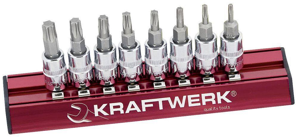 Produktbild KRAFTWERK TX Bit Stecknusssatz MAGALU 1/4" 8 Teile
