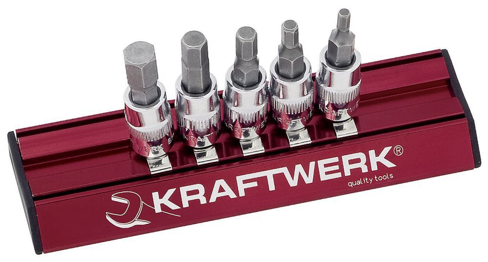 Produktbild KRAFTWERK Zoll Innensechskant Stecknusssatz MAGALU 1/4" 5 Teile