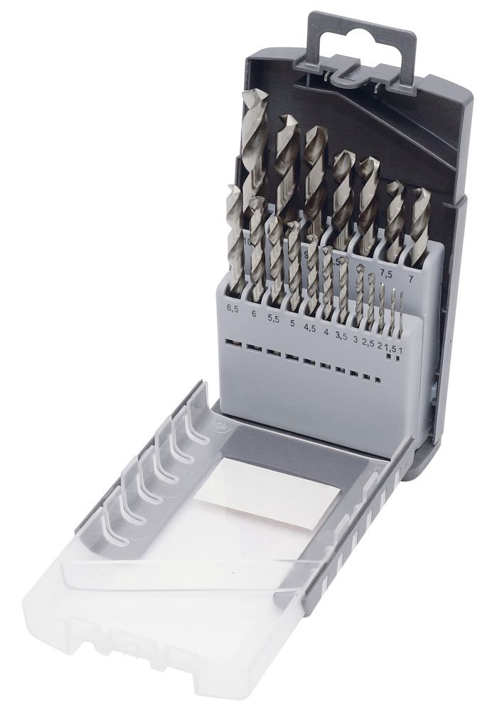 Produktbild KRAFTWERK Spiralbohrerkassette HSS-G 1-10/0.5 mm 19 Teile