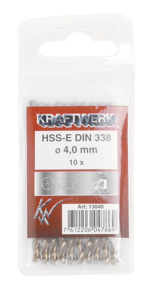 Produktbild KRAFTWERK Spiralbohrer HSS-E DIN 338-Co 4.0 mm bild 2