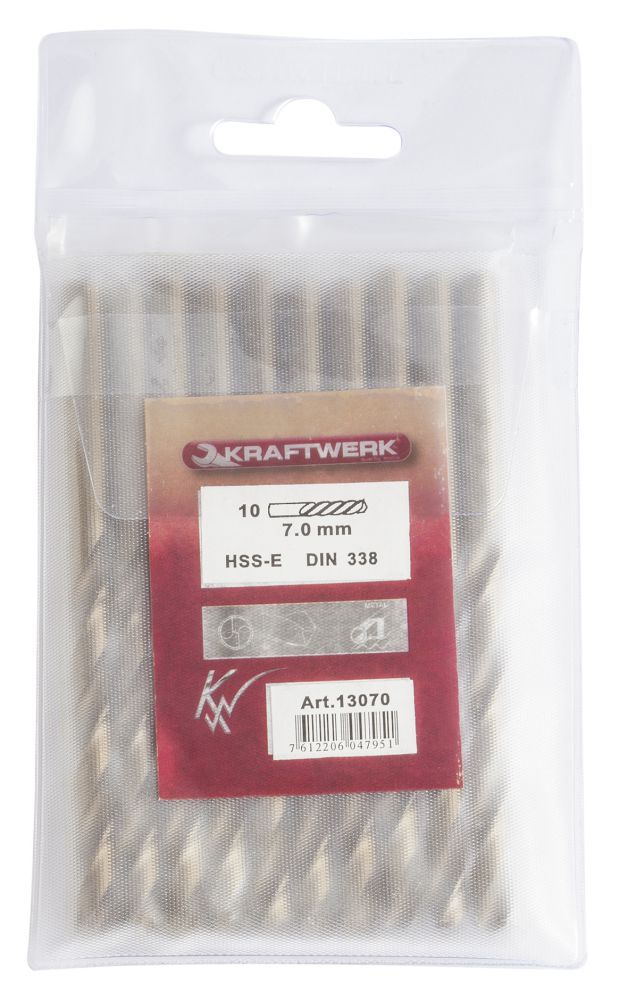 Produktbild KRAFTWERK Spiralbohrer HSS-E DIN 338-Co 7.0 mm bild 2