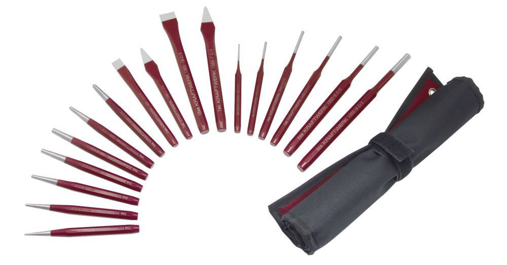 Produktbild KRAFTWERK Meissel-Splintentreiber und Durchschlagsatz 17 Teile