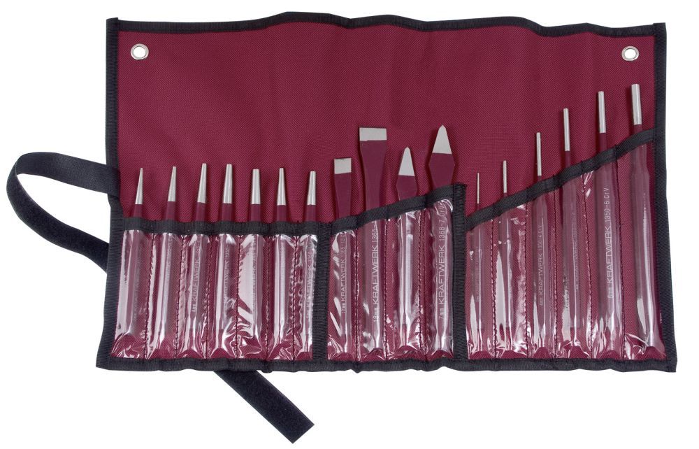 Produktbild KRAFTWERK Meissel-Splintentreiber und Durchschlagsatz 17 Teile bild 2