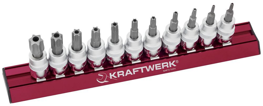 Produktbild KRAFTWERK Loch-Torx Bit Stecknusssatz MAGALU 3/8" 11 Teile