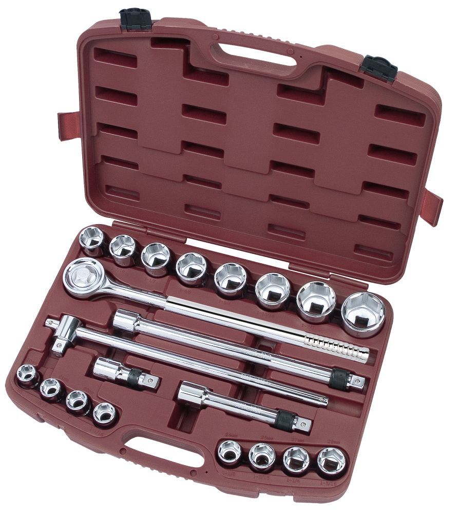 Produktbild KRAFTWERK Teleskop Steckschlüsselkoffer 3/4" 21 Teile