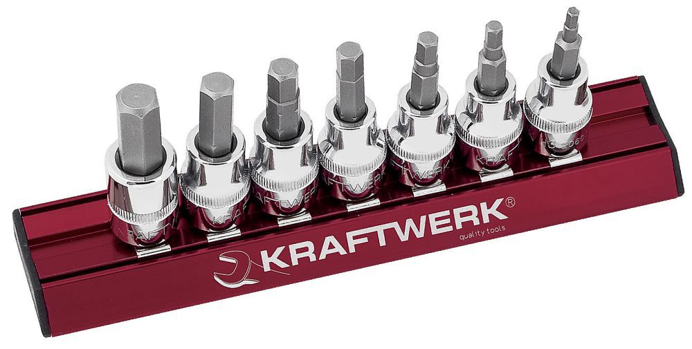 Produktbild KRAFTWERK Zoll Innensechskant Stecknusssatz MAGALU 3/8" 7 Teile