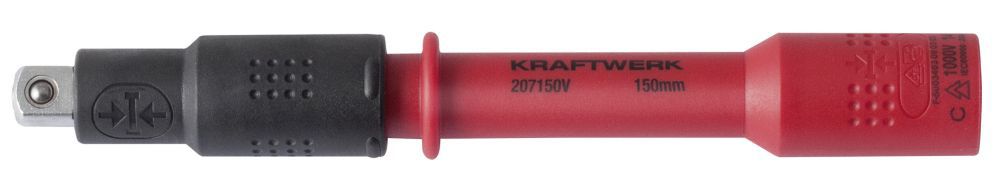 Produktbild KRAFTWERK 3/8" Elektriker Verlängerung 150 mm VDE