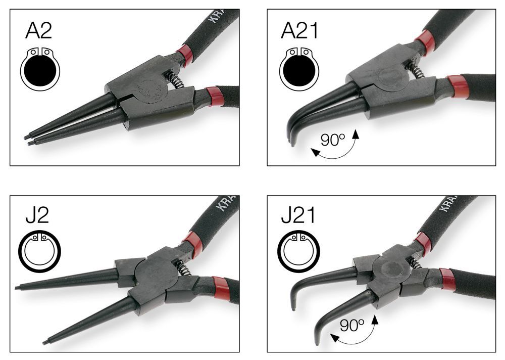 Produktbild KRAFTWERK Seegerring Zangensatz 4 Teile bild 1