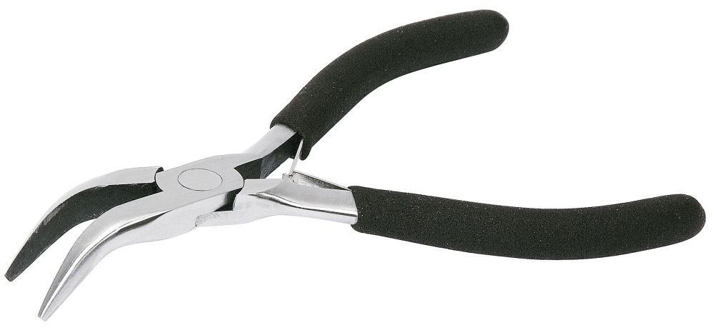 Produktbild KRAFTWERK Elektronik Spitzzange abgewinkelt 115 mm