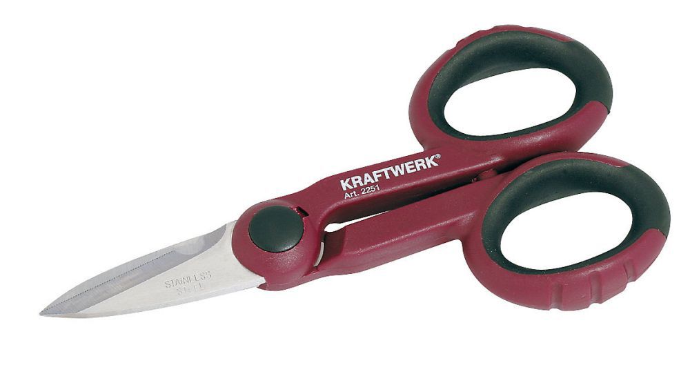 Produktbild KRAFTWERK Elektriker Schere 142 mm