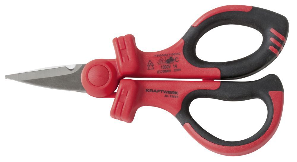 Produktbild KRAFTWERK Elektriker Schere VDE 142 mm