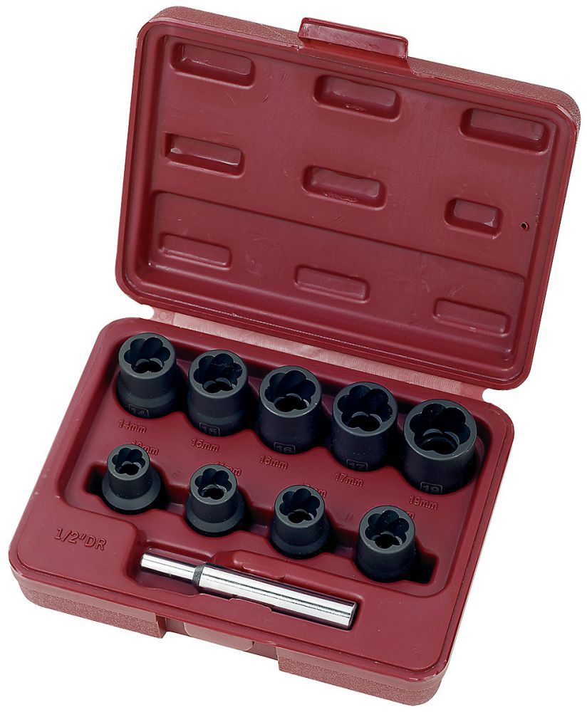 Produktbild KRAFTWERK Ausdreh Stecknuss Satz 10-19 mm 10 Teile