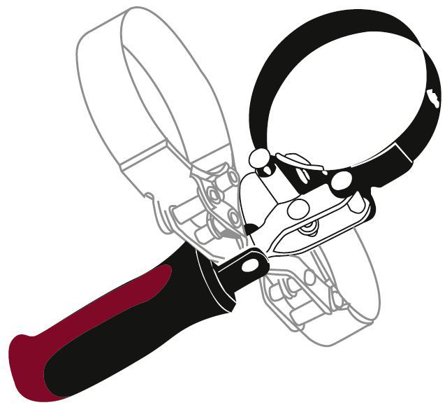 Produktbild KRAFTWERK Ölfilterband Schlüssel 60-76 mm bild 3