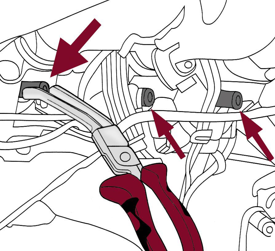 Produktbild KRAFTWERK Glühkerzenstecker Zange abgewinkelt 255 mm bild 2