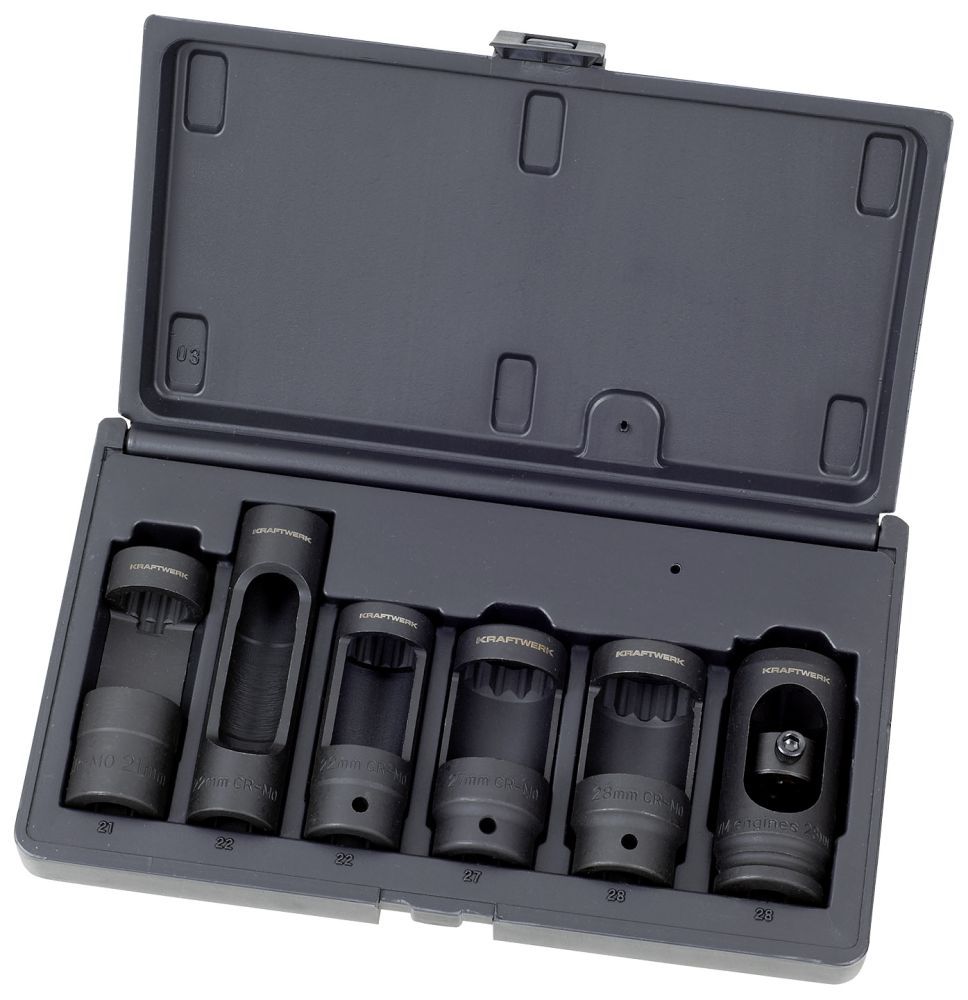 Produktbild KRAFTWERK Diesel Injektoren Stecknuss Satz 6 Teile bild 1
