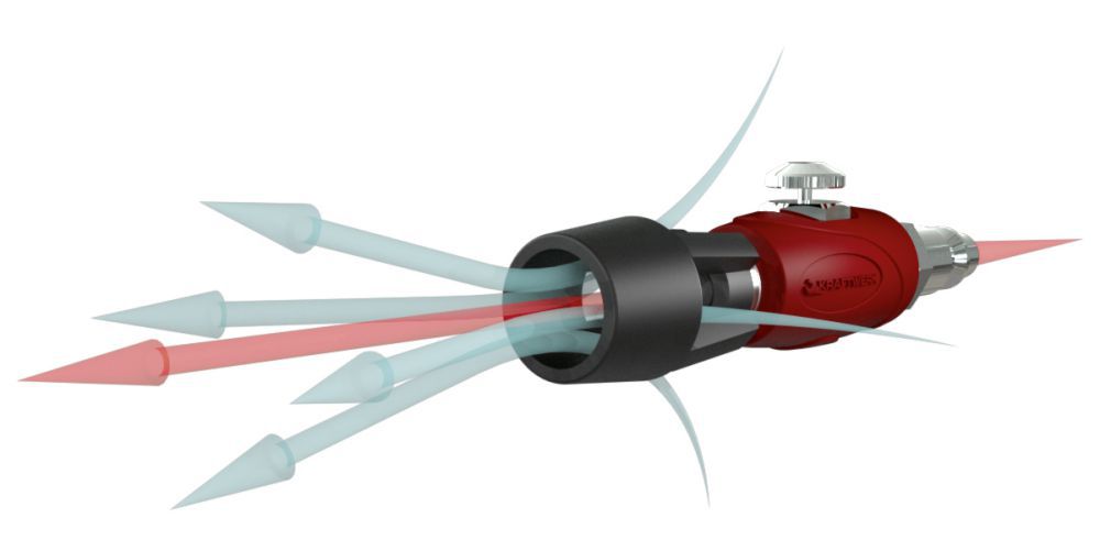 Produktbild KRAFTWERK Druckluft Ausblaspistole Mini mit Turbo Düse bild 3
