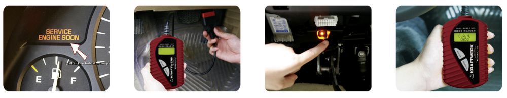 Produktbild KRAFTWERK OBD II Tester Diagnosegerät für Fahrzeuge bild 2