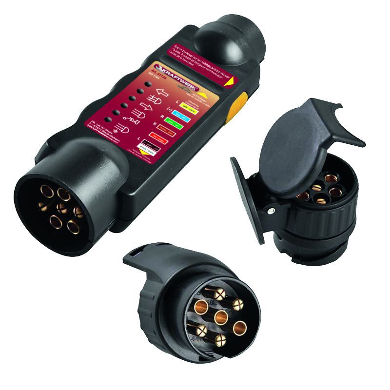 Produktbild KRAFTWERK Prüfgerät für Anhängersteckdosen 7/13 polig