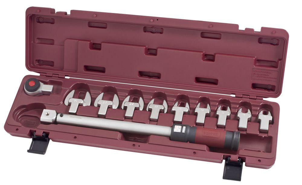 Produktbild Kraftwerk Maul Drehmomentschlüsselsatz 40 bis 200 Nm 11 teilig