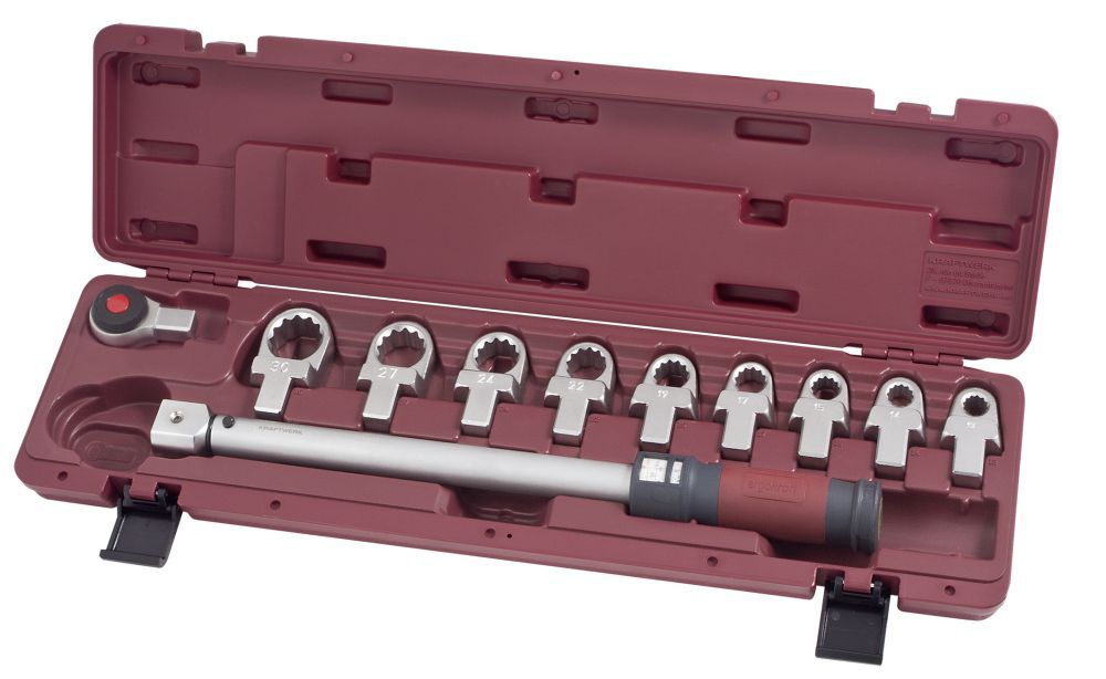 Produktbild KRAFTWERK Ring Drehmomentschlüssel Satz Feinzahn 1/2" 40-200 Nm