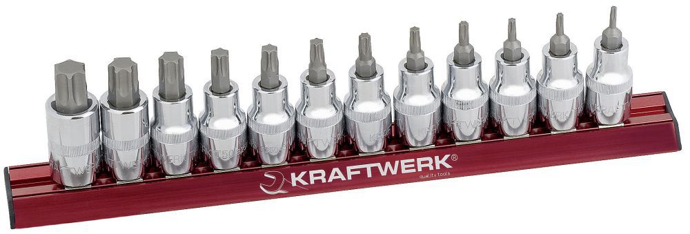Produktbild KRAFTWERK Torx Bit Stecknusssatz MAGALU 1/2" 12 Teile
