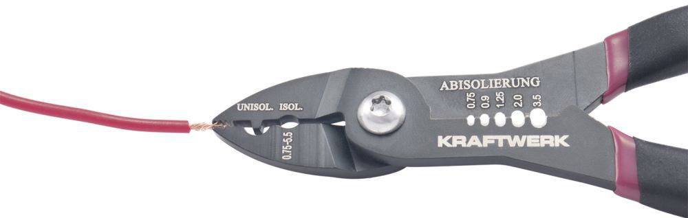 Produktbild KRAFTWERK Abisolier- und Kabelschuhzange Kombi bild 3