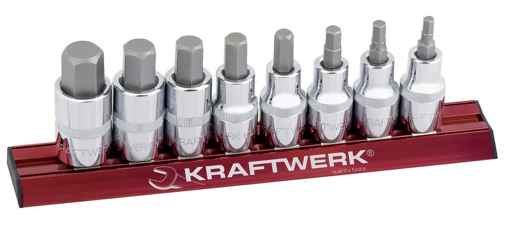 Produktbild KRAFTWERK Innensechskant Bit Stecknusssatz MAGALU 1/2" 8 Teile