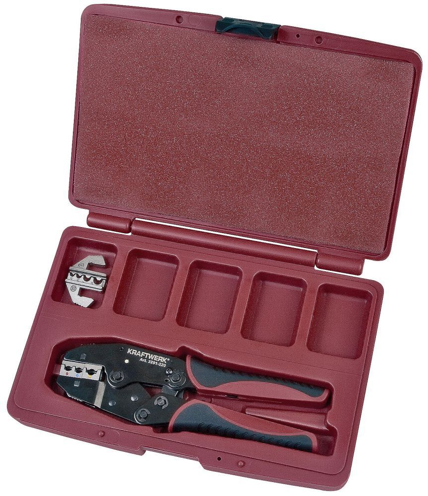 Produktbild KRAFTWERK Ratschen Hebel Crimpzange im Koffer