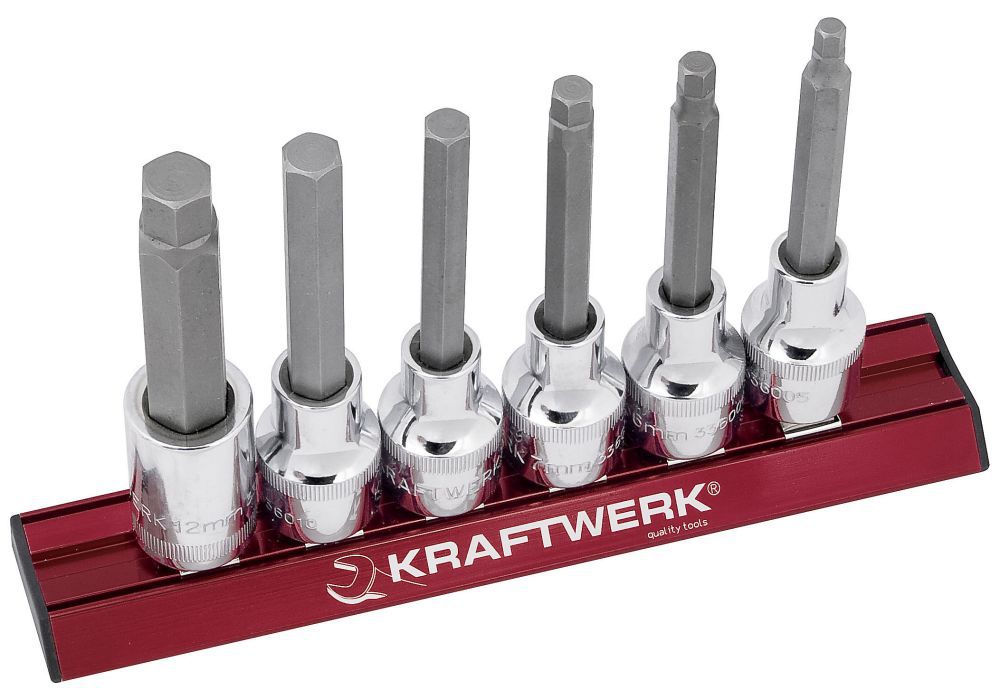 Produktbild KRAFTWERK Innensechskant-Bit-Stecknusssatz 70 MAGALU 1/2" 6 Teile