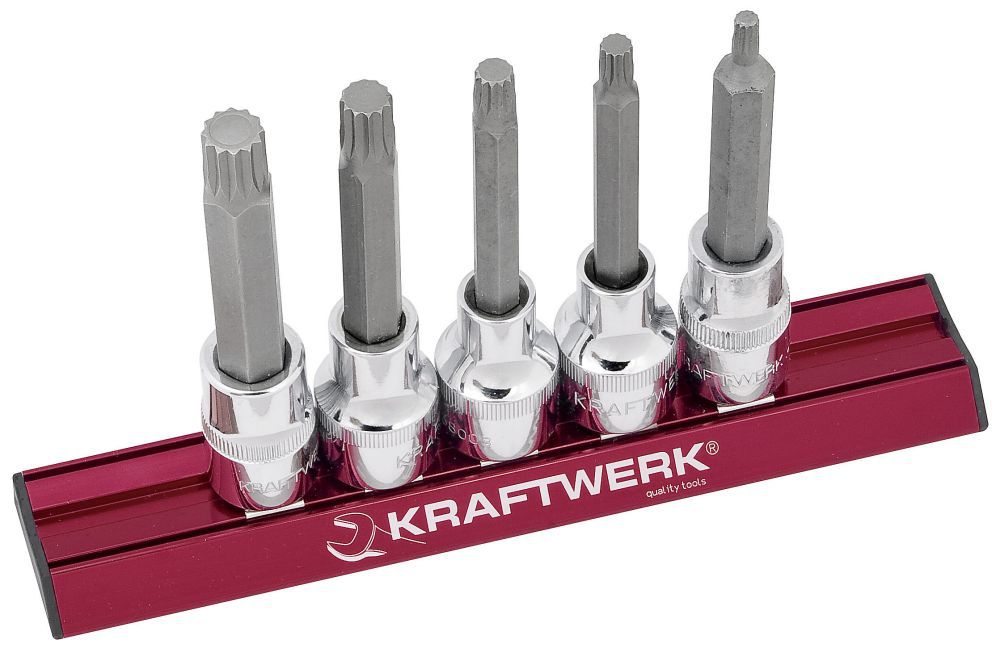 Produktbild KRAFTWERK XZN-Bit-Stecknusssatz MAGALU 1/2" 5 Teile