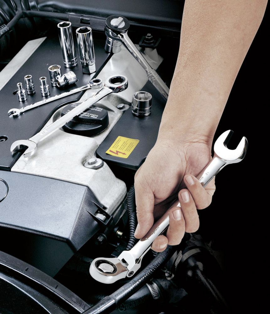 Produktbild KRAFTWERK Gelenk Ratschenschlüssel CLICKRAFT flexibel 8 mm bild 2