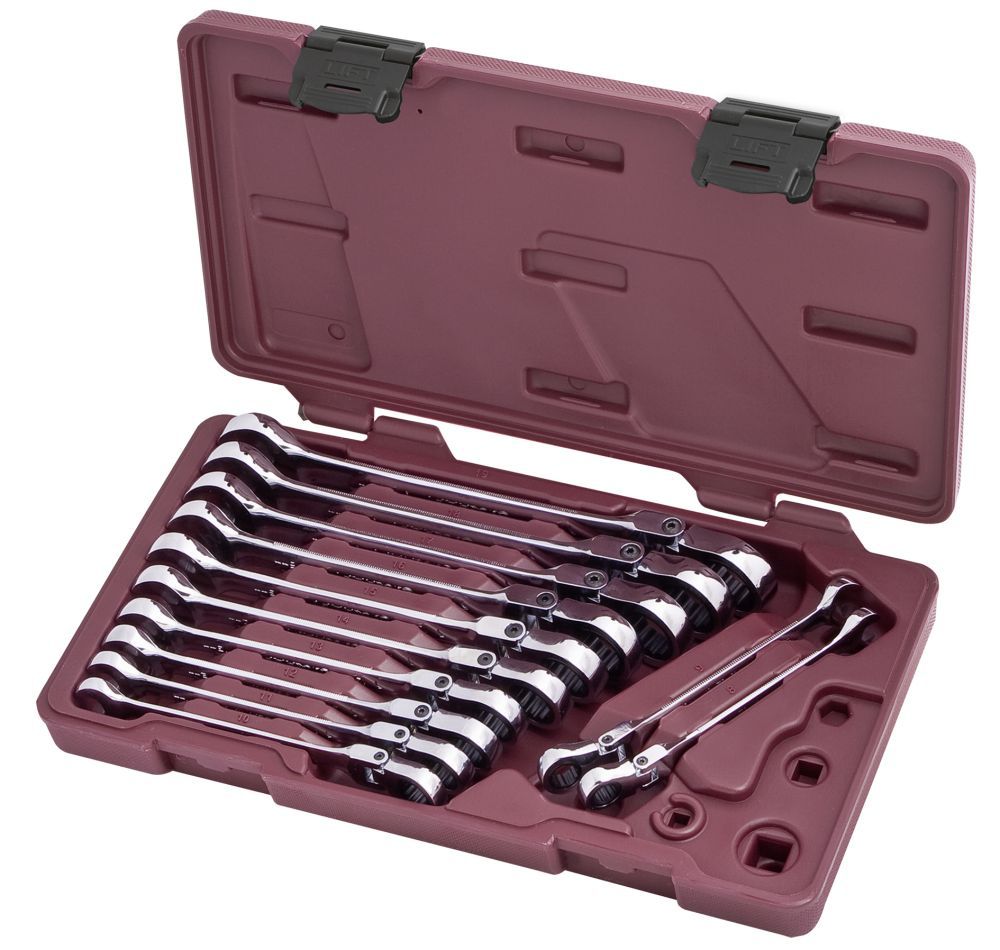 Produktbild KRAFTWERK Gelenk Ratschenschlüssel CLICKRAFT flexibel 12 Teile