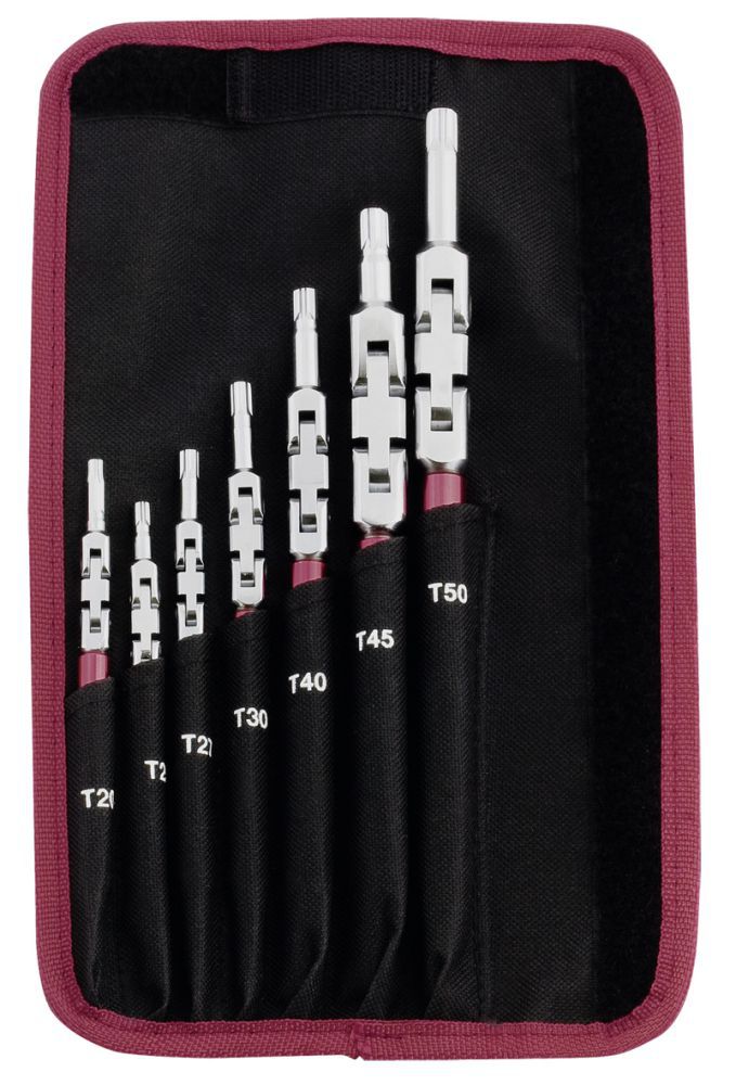 Produktbild KRAFTWERK TX-Doppelgelenk-Schlüsselsatz 7 Teile