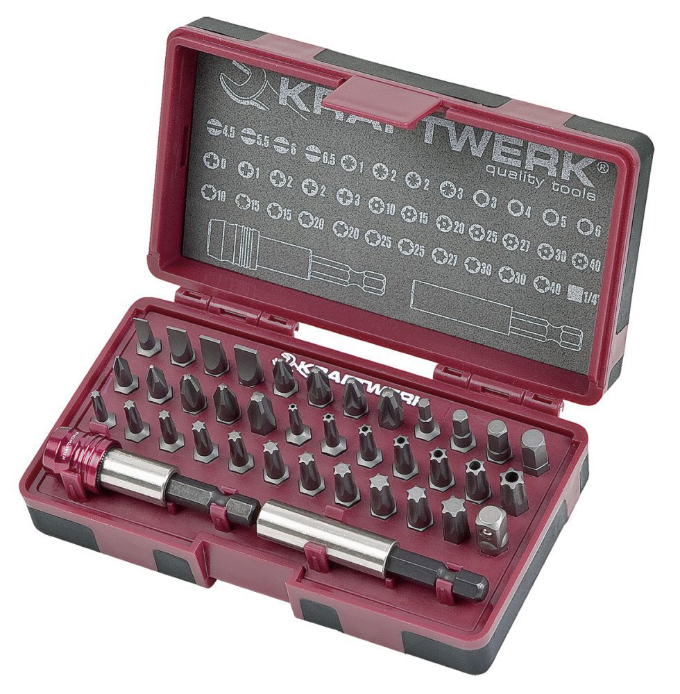 Produktbild KRAFTWERK 1/4" ergokraft Bit Box 38 Teile bild 1