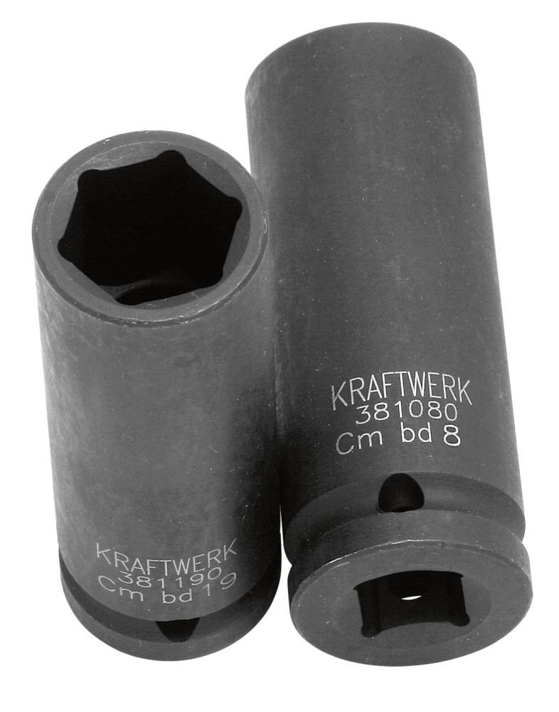 Produktbild KRAFTWERK Schlag Steckschlüssel Einsatz lang 1/2" 15mm