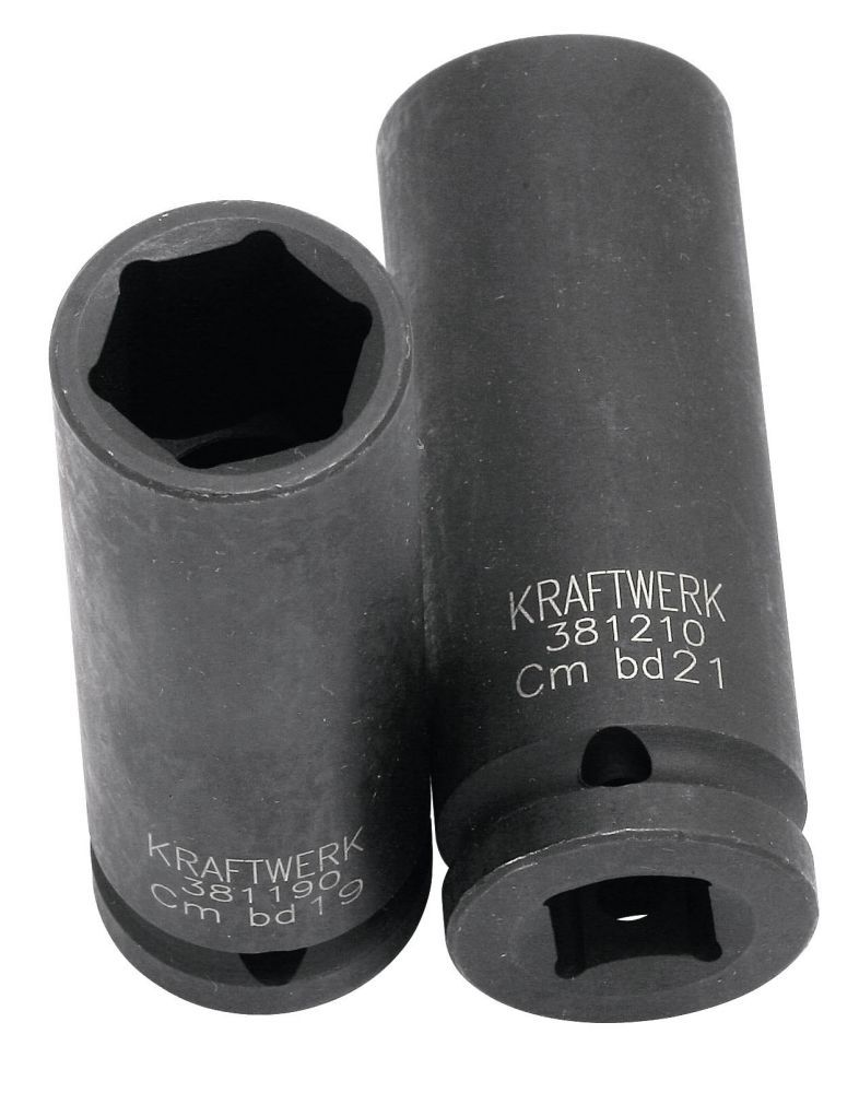 Produktbild KRAFTWERK Schlag Steckschlüssel Einsatz lang 1/2" 17mm