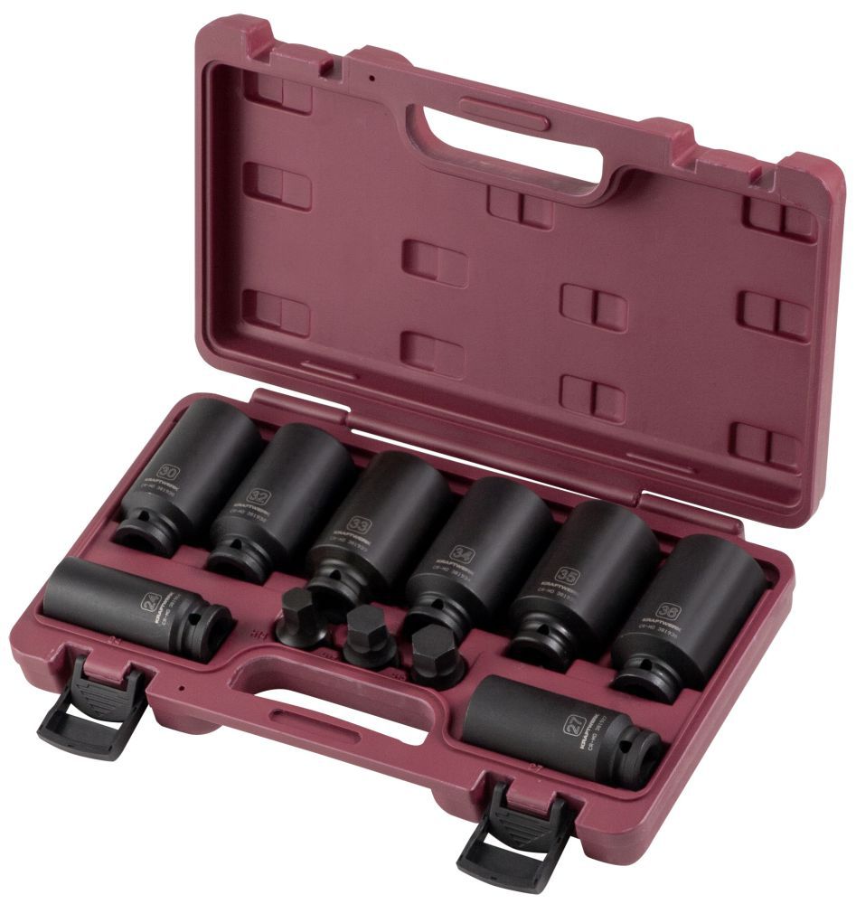 Produktbild KRAFTWERK 12-Kant-Schlag-Stecknuss-Satz 1/2" 11 Teile