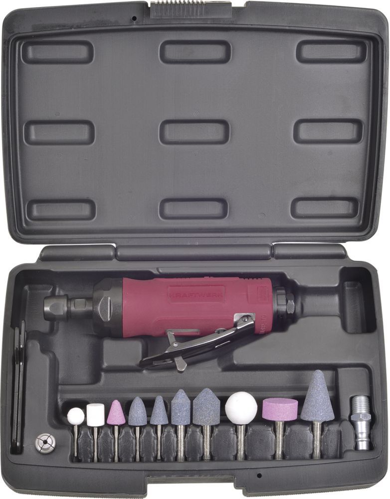 Produktbild KRAFTWERK Druckluft Stabschleifer Mini Set 15 Teile