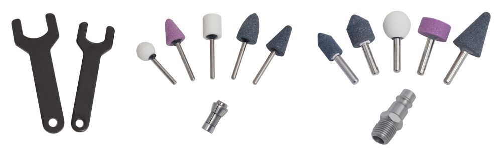 Produktbild KRAFTWERK Druckluft Stabschleifer Mini Set 15 Teile bild 2