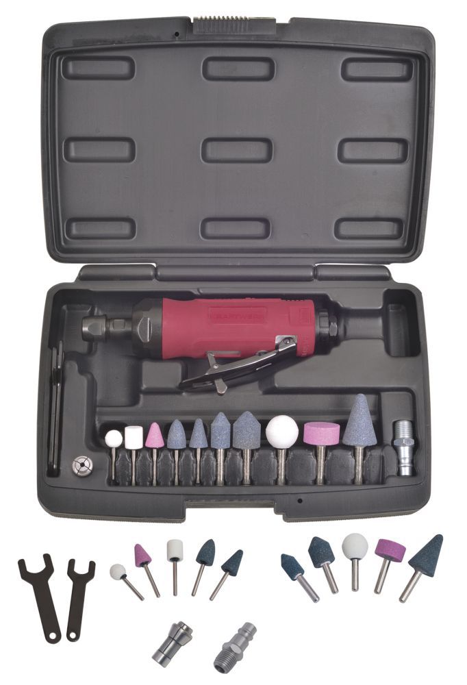 Produktbild KRAFTWERK Druckluft Stabschleifer Mini Set 15 Teile bild 7