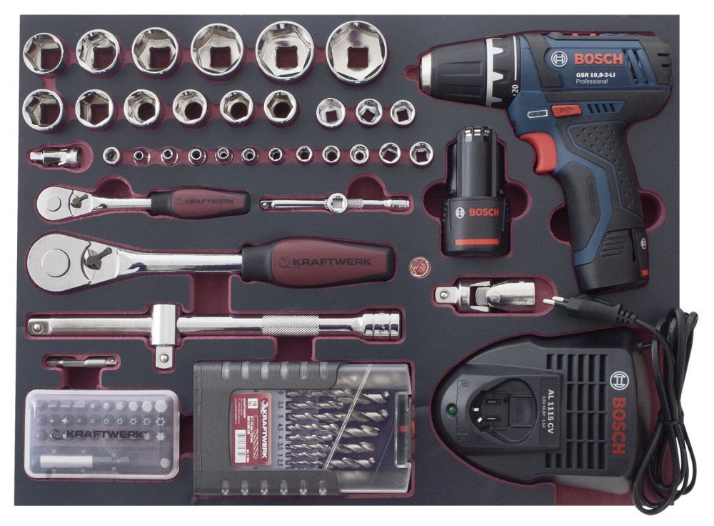 Produktbild KRAFTWERK Profi Werkzeugkoffer 3949 266 Teile bild 5