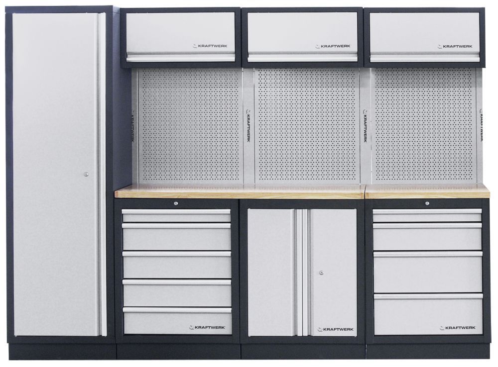 Produktbild Kraftwerk MOBILIO 4 Element Werkstatt Schrankwand Arbeitsplatte