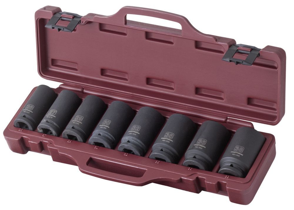 Produktbild KRAFTWERK Schlag Steckschlüssel Satz lang 3/4" 8 Teile