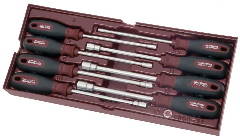 Produktbild KRAFTWERK Steckschlüssel Griffschale COMPLETO 8 Teile