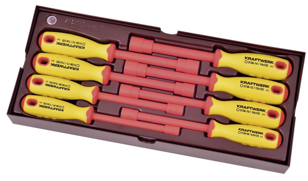 Produktbild KRAFTWERK VDE Steckschlüssel mit Griff-Schale 8 Teile