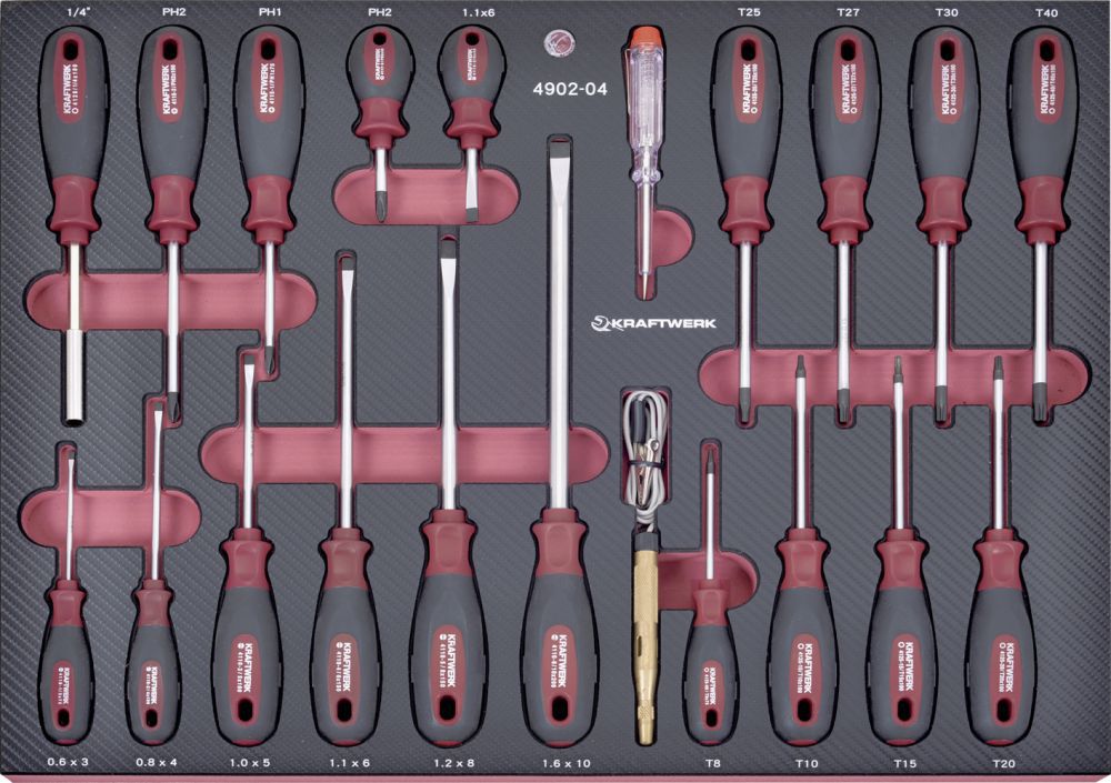 Produktbild KRAFTWERK Schraubendrehersatz COMPLETO EVA 21 Teile bild 1